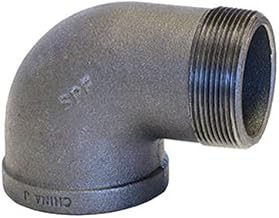 Anvil International 0810016618 Imported Malleable Iron Street Elbow, 90 Degree, 1", Black