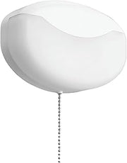 Lithonia Lighting FMMCL 840 S1 M4 4000K LED Flush Mount Closet Light with Pull Chain, White, 7"