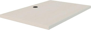 Interion Modular Partition Desktop, 36"W x 24"D, White Ash