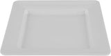 G.E.T. ML-12-W Milano 12" Square White Melamine Plate, (Qty,1), Large | Dishwasher safe, Shatterproof, Restaurant service, Great for Entrees, Salads, Desserts and Appetizers