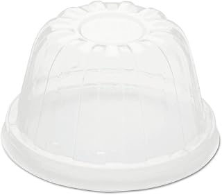Dart 12HDLC D-T Sundae/cold Cup Lids, Fits Foam Cups, Clear, 1,000 Lids/ct, 50/pk, 20pk/ct