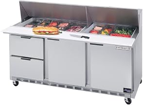 Beverage-Air Commercial Food Prep Tables 72" Sped72-30M-2