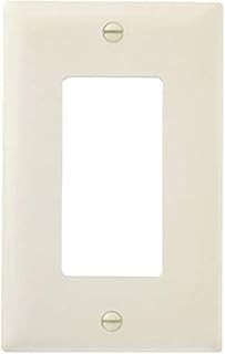 Pass & Seymour TP26LACC100 1 Gang 1 Decorator Opening Nylon Wall Plate, Almond