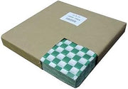 Handy Wacks Green Check Deli Paper, 1000 sheets per pack - 3 per case.