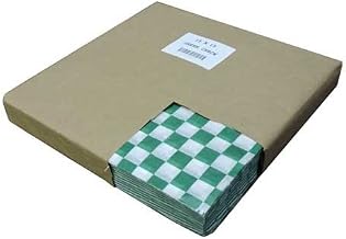 Handy Wacks Green Check Deli Paper, 1000 sheets per pack - 3 per case.