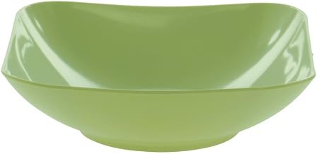 HUBERT Willow Green Serving Bowl Melamine 7 1/4" Square