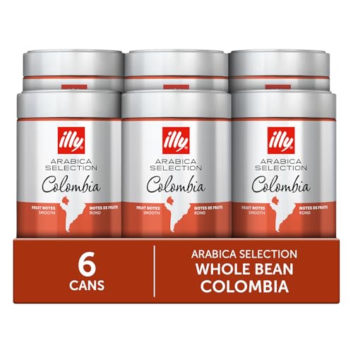 illy Colombia Single Origin Medium Roast / 8.8 Ounce (Pack of 6) / Colombia Roasted Coffee Beans
