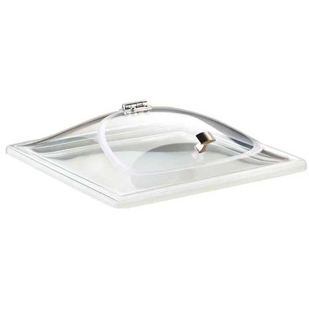 Cal Mil Cold Concept Hinged Dome Lid by CAL-MIL – 3.5" Height, 12" Width, 12" Length, Acrylic, Transparent, Model 3402