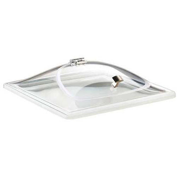 Cal Mil Cold Concept Hinged Dome Lid by CAL-MIL – 3.5" Height, 12" Width, 12" Length, Acrylic, Transparent, Model 3402