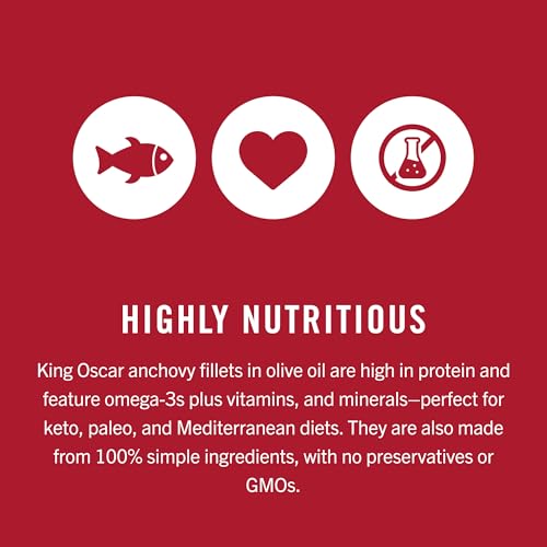 King Oscar Olive Oil / 2 Ounce (Pack of 1) / gray Anchovies