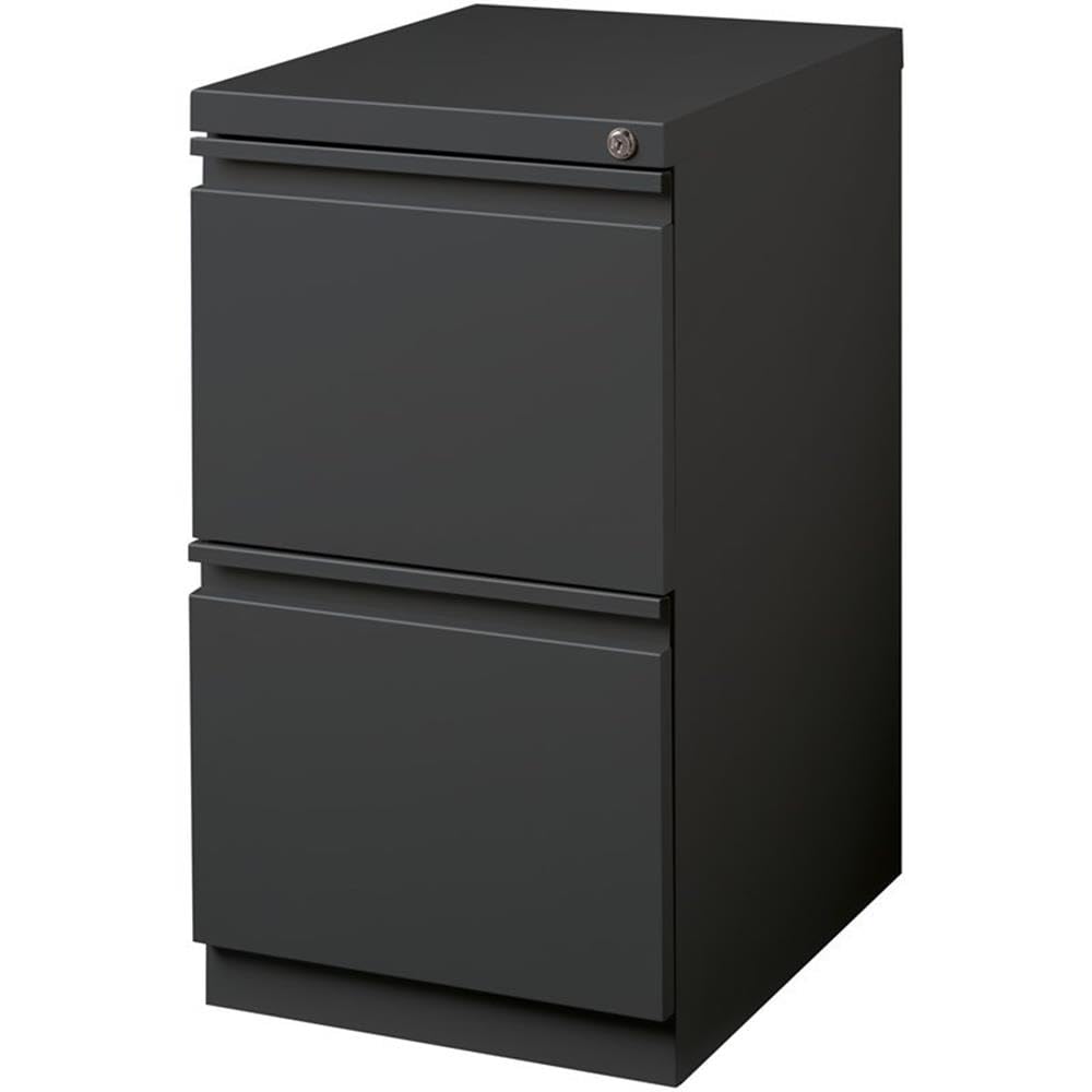 20" Deep 2 Drawer Mobile File Cabinet File in Charcoal by Hirsh Industries – One Size, Alloy Steel, Classic Charcoal, Model 19328