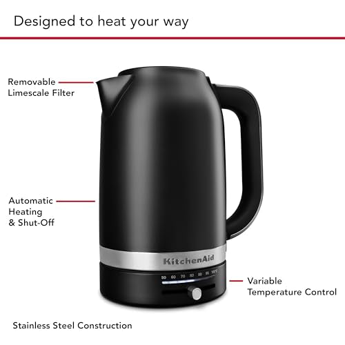 KitchenAid Black Matte / 1.8 Quarts / 1.7 liters Electric Kettles