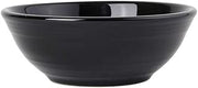 Tuxton China CBB-1303 Nappie, 13 oz., 5-5/8" Diameter x 2"H, Round, Microwave and Dishwasher Safe, Oven Proof, Fully Vitrified, Ceramic, Concentrix, Black, Pack of 12
