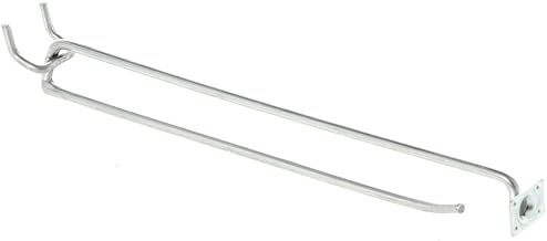 Trion Scanning Silver Wire Peg Hooks - 11" L, 25 per Bag