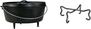 Deep Camp Dutch Oven (10 Qt) and Lodge 4-in-1 Camp Dutch Oven Tool