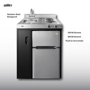 Summit Appliance Black/Stainless / 30-Inch / 3.2 cubic_feet Outdoor Refrigerators