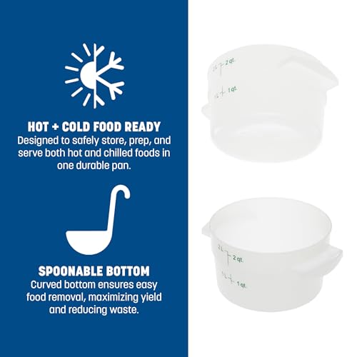 Carlisle FoodService Products 2 Quart (Pack of 1) / 1 / White Storage & Transport
