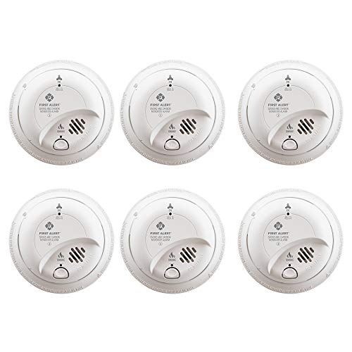 First Alert 6-Pack / Standard Detection / 1040513 Combination Smoke & Carbon Monoxide Detectors