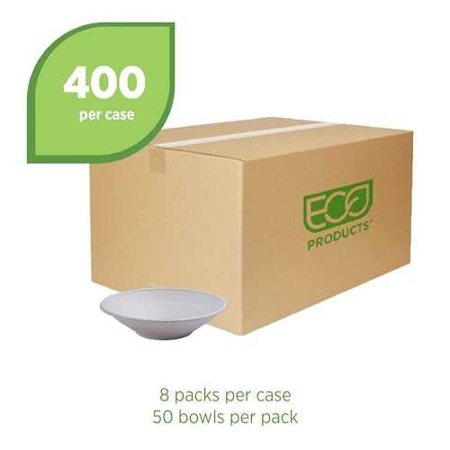 ECO PRODUCTS 24oz / White / Noodle Bowls (Vanguard) Bowls
