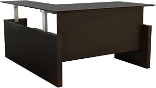 Safco Medina 72" Straight Front Desk with Return in Mocha Finish MNT51HLDC