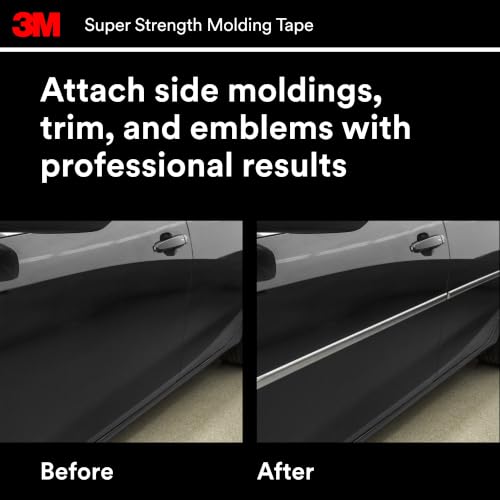3M 1/2 Inch x 15 Ft, 4 Rolls / Black / 1 Pinstriping Tape