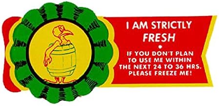 Screen Gems I am Strictly Fresh Grease-Proof Die-Cut Strap Label Red, 4" Length | 5000/Box