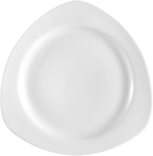 CAC China CPT-3 12-Ounce Porcelain Round in Triangle Soup Bowl, 9-Inch, Super White, Box of 24