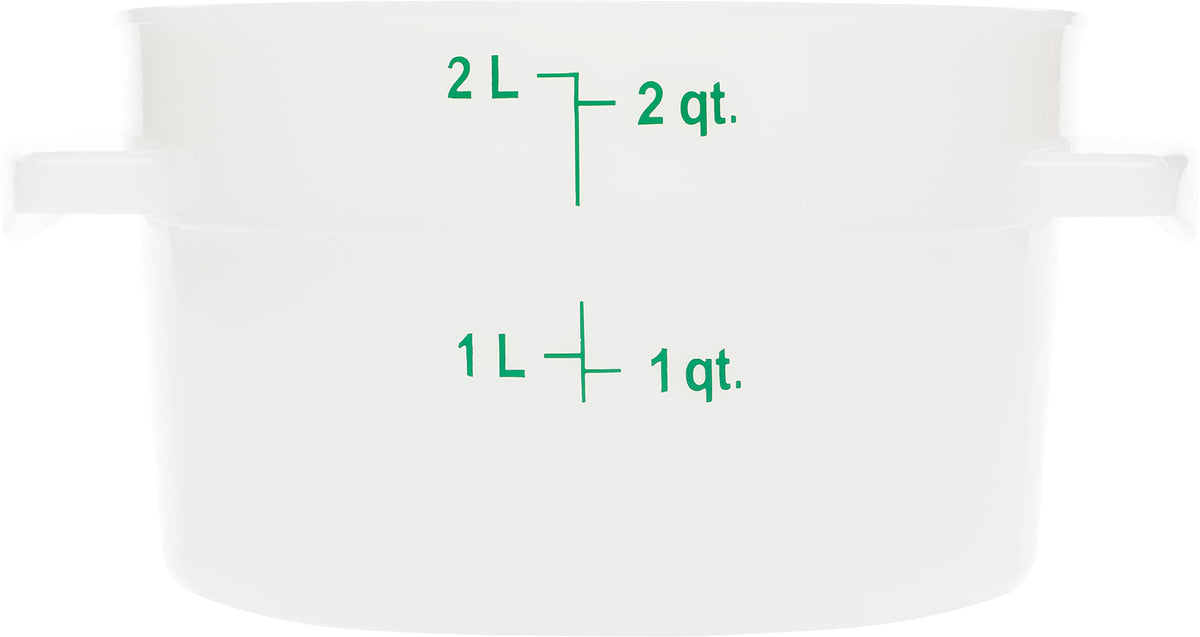 Carlisle FoodService Products 2 Quart (Pack of 12) / 12 / White Storage & Transport