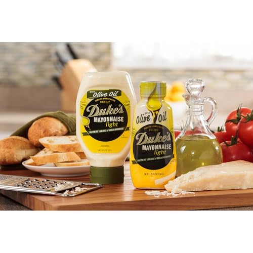 DUKE'S Olive Oil Mayo / 18 Ounce (Pack of 1) / White Mayonnaise