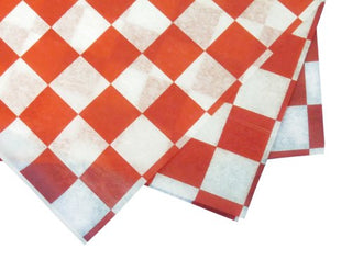 12x12 RED Check Wax SHT 5/1000