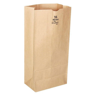 Bag GroceryBag by DURO – 16 lb, 16.0 pounds, Paper, brown, Pack of 500