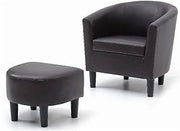 Glory Furniture Salem G00203-C Chair+Ottoman Dark Brown