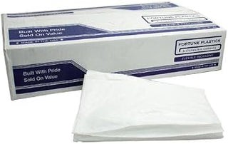 Fortune Plastic - IM48WH - 40 in by 46 in 0.7 mm White Low Density Can Liner