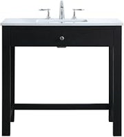 ELEGANT Kitchen and Bath 36 Inch ADA Compliant Bathroom Vanity in Black