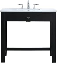 ELEGANT Kitchen and Bath 36 Inch ADA Compliant Bathroom Vanity in Black