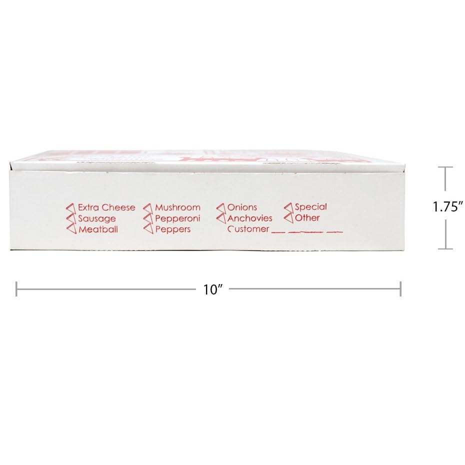 10" Pizza Box by Rock Tenn – white, Model 136577