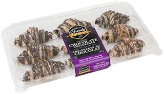 The Worthy Crumb Two Bite Chocolate Croissants, 6.7 Ounce - 12 per case.