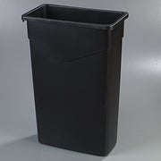 Carlisle FoodService Products 1 / 23 Gallon (Pack of 1) / Black Trash Cans