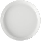 CAC China OLA-8 Orlando Plate Strt Side White 8-3/4" Porcelain Round, Super white, Set of 24