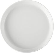 CAC China OLA-8 Orlando Plate Strt Side White 8-3/4" Porcelain Round, Super white, Set of 24