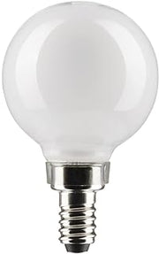Satco 3-Watt LED E12 Light Bulb, 2700K, 15000 Hour Rating, Dimmable