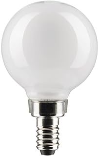 Satco 3-Watt LED E12 Light Bulb, 2700K, 15000 Hour Rating, Dimmable