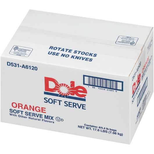 Dole Orange Soft Serve Mix by Precision Foods – 23.876 x 34.036 x 20.828 cm, Pack of 4
