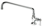 Royal Series Single Wall Mount Pantry Faucet by Krowne – 17"L x 14"W x 8"H, Brass, Chrome, Model 16-201L