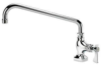 Royal Series Single Wall Mount Pantry Faucet by Krowne – 17"L x 14"W x 8"H, Brass, Chrome, Model 16-201L