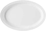 GET OP-612-W Supermel Platters, 11.75" x 8.25" Melamine Platters, White, Case of 2 Dozen