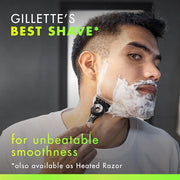 Gillette 6 Count (Pack of 1) / 6 Refills / Silver Shaving Gels