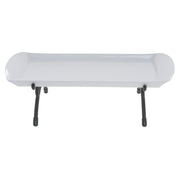 Derby Bowl Black Metal Stand - 20 3/4" L x 15 3/4" W x 6 9/10" H by HUBERT – Alloy Steel, Black, Model PA40336-SD