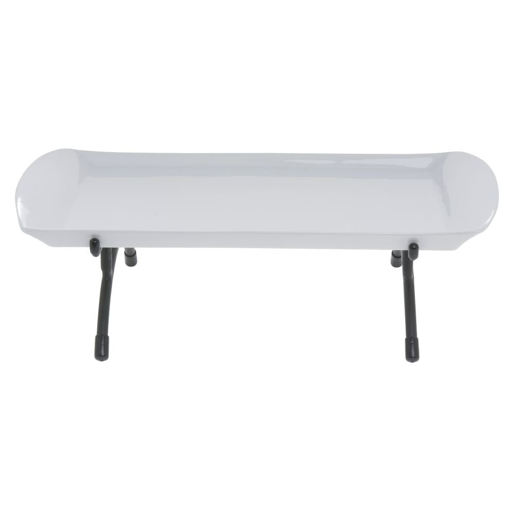 Derby Bowl Black Metal Stand - 20 3/4" L x 15 3/4" W x 6 9/10" H by HUBERT – Alloy Steel, Black, Model PA40336-SD