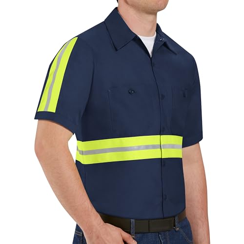 Red Kap 3X-Large / Navy With Yellow/Green Visibility Trim / big Tops